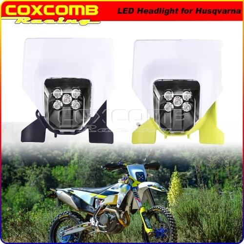 Offroad LED Headlight Head Lamp For Husqvarna FC 250/350/450 FX 350 450 TE/FE 125-501 TE250i TE300i FE501s FE301s 701 Enduro