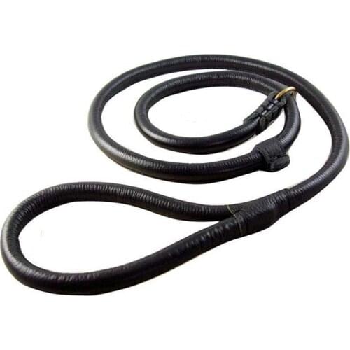 P Chain Dog Leash Slip Collar pet Walking Leads Cowhide Dog Mountain Climbing Rope puppy pet Traction small Medium Large Dogs