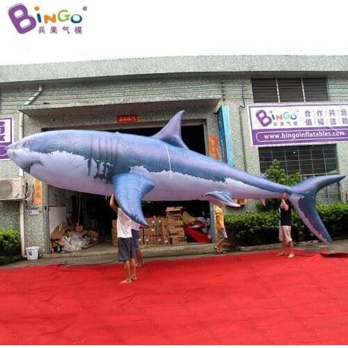 Attractive giant inflatable shark balloon for decoration / inflatable shark model for sale - toys