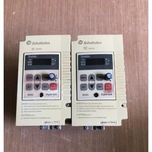SE-043-0.75K-D 380V 0.75KW inverter , used in good condition . 80% appearance new , good working , free shipping