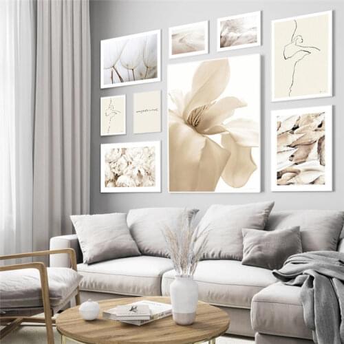 Modern Poster Home Decor Nordic Canvas Painting Minimalist Print Landscape Abstract Figure Flower Wall Art Picture for Bedroom