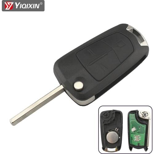 YIQIXIN 3 Button Flip Remote Car Key 433MHZ PCF7946 Chip For Opel/Vauxhall Astra H 2004-2009 Zafira B 2005-2013 Corsa D Vectra C