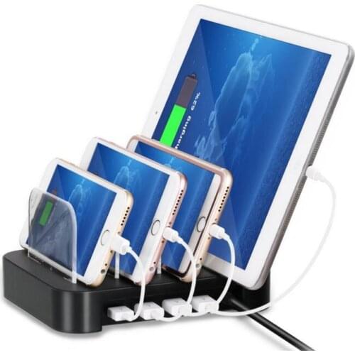 4-Port USB Hub Charger Charging Dock Station Stand Organizer for Tablet & Phone iphone 5 6 6 plus xiaomi huawei electronic items