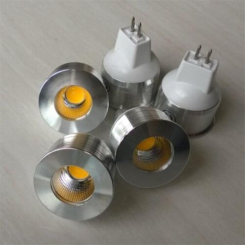 Dimmable MR11 GU4 5W COB LED Spotlight LED Bulb Lamp Cold White Warm White DC12V Free Shipping