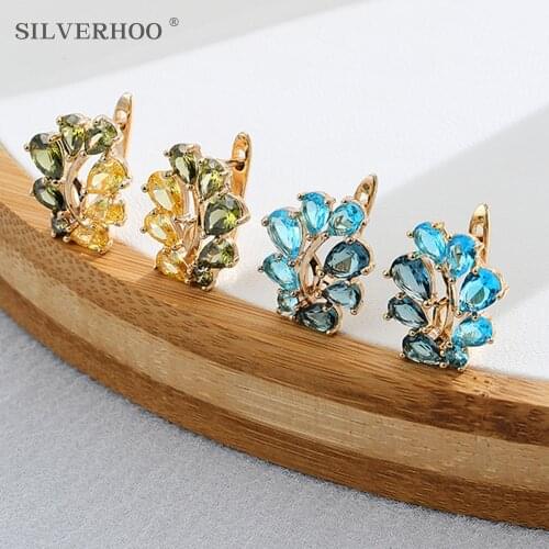 Clip Earrings For Women Cute Butterfly Drop Earring Luxury Square Zirconia Fashion Multicolor Jewelry Female Earring 2021 Trend
