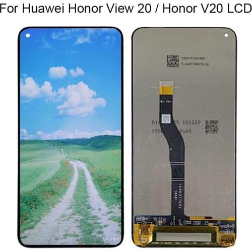 6.4''Original Black LCD For Huawei Honor View 20 LCD Display Touch Screen Digitizer Assembly For Honor V20 LCD Display 10 Touch