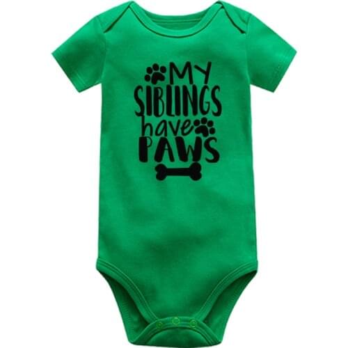 Newborn bodysuit baby babies bebes clothes Short sleeve 100% cotton printing infant clothing 1pcs 0-24 Months