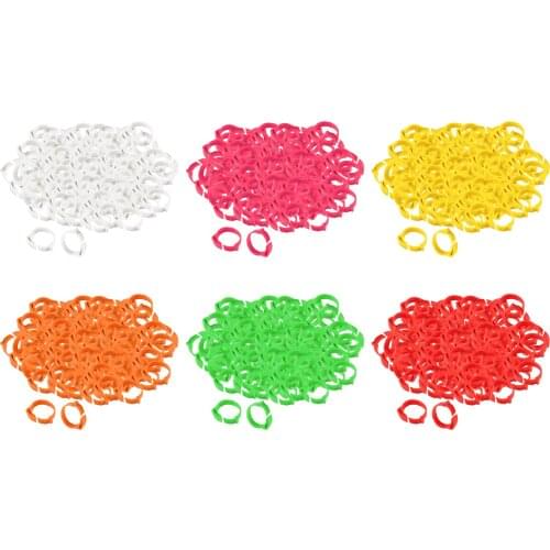 100x Poultry Foot Ring Bird Pigeon Chicken Mark Ring Farm Animal ID Rings