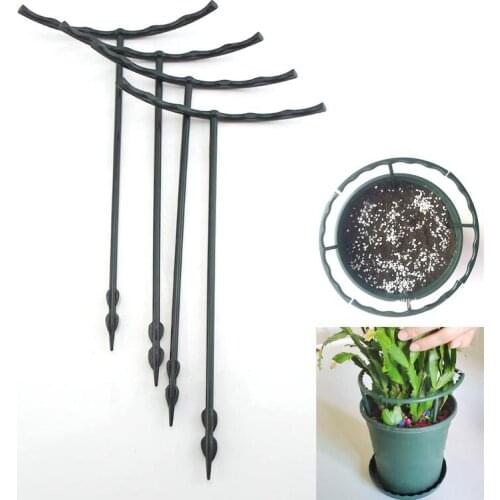 4x DIY Plant Support Ring Frame Garden Mini Climbing stand holder Vegetables Plastic Bracket Trellis Flower gardening supplies