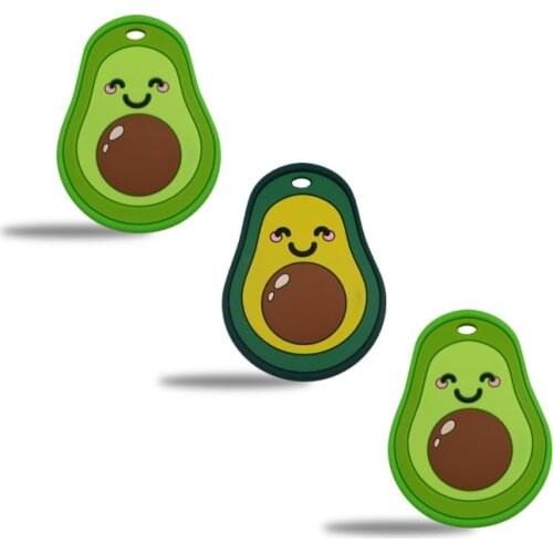 Kovict 5/10pcs Silicone Baby Teether Avocado Rodent Teething Toys Chewable Animal Shape Nursing Gift