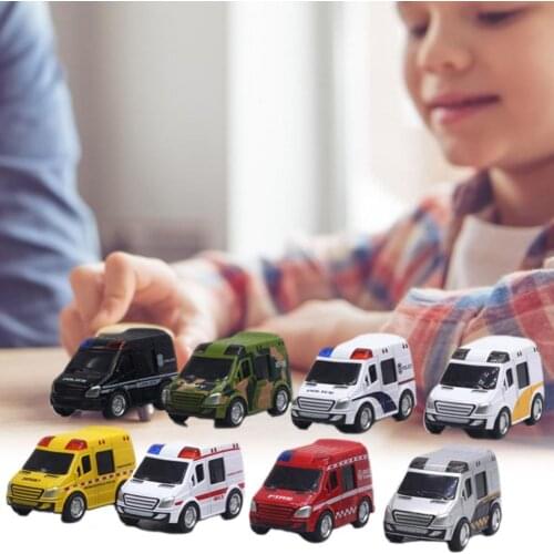 8Pcs Car Toys Miniature Collectible Alloy Simulation Car Model Exquisite Vehicles Models The Best Gift for Kids
