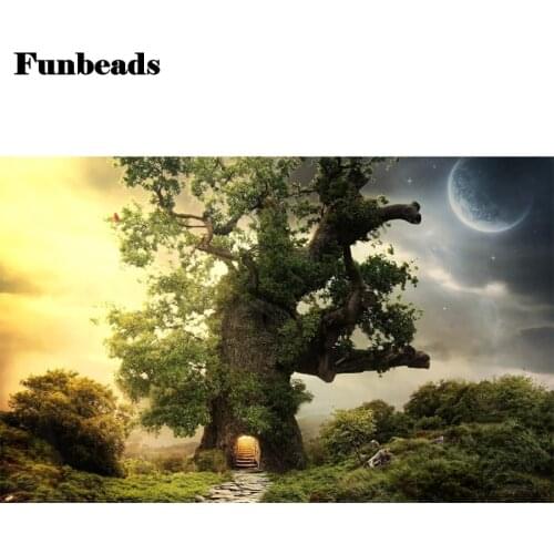 Full Drill Diamond A strange tree Painting Diamond Mosaic Cross Stitch DIY Picture Of Rhinestones Gift Home Decor FF575