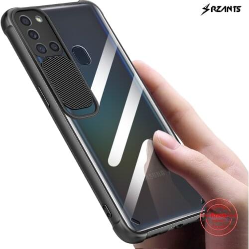 Rzants For Samsung Galaxy A21S Case [Lens Protection] Camera Protect Slim Transparent Cover