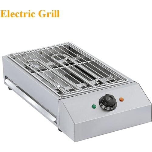 Commercial Household Desktop Electric Grill Stainless Steel Electric Grill Smokeless Electric Grill EB-280 220V