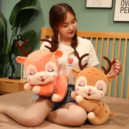 20/30/40cm Stuffed Lovely Animals Dolls Cute Dream Fawn Plush Toys Soft Baby Finger Pillow for Kids Girls Birthday Gifts
