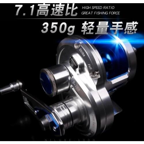 MADMOUSE CANYON 100H 350g Bait Casting Fishing Reel 7.1:1Ratio 9+2BB 25k Drag Power Fishing Reel Boat Fishing Reel Fishing Wheel