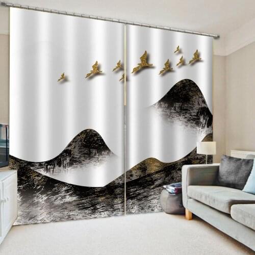 Beautiful Photo Fashion Customized 3D Curtains Nature scenery curtains personality curtains