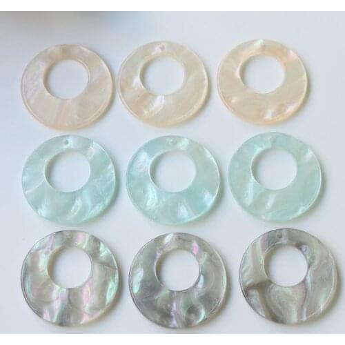 Summer style 50pcs/lot 25mm color print geometry rounds shape acrylic beads diy jewelry earring/garment pendant accessory
