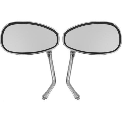 Magicdeal Motorcycle Motorbike Adjustable Mirror Angle Rearview Side Clear Mirrors FOR Kawasaki Suzuki Chopper Scooter