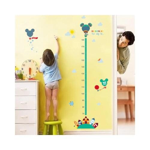 Fashion cartoon Wall stickers Home decoration growth map baby height scale wallpaper Submarine Vessle PVC removable sticker