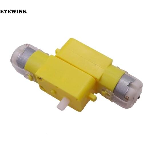 1pcs Uniaxial DC Gear Motor DC 3V-12V 1:48 Dual Shaft DC Motor Electric Motor for Arduino Robot Smart Car Toys DIY Model