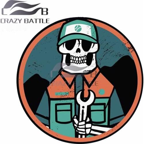 Crazy Battle 13cm x 13cm Fooling with Tooling Car Sticker Personality Decal Laptop Car Accessories Decor Waterproof Decoration