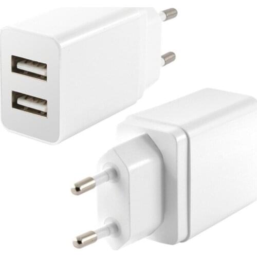 Wall Charger KSIX 2 USB 2.4A White
