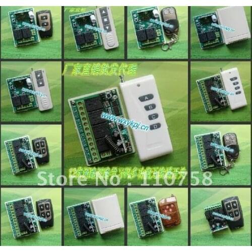 NEW ! Learning Code 315MHz DC12V 10A 4CH Wireless Remote Control Switch System RF remote control light/lamps