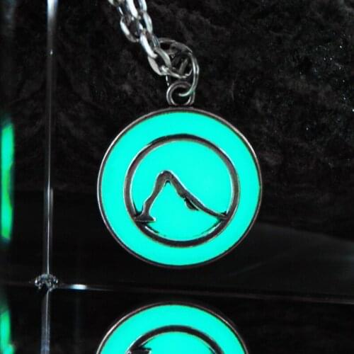 NEW Luminous Yoga Necklace Pendant Hinduism AUM OM Charm Pendant Yoga posture Necklace GLOW in the DARK night luminous FOR YOURS
