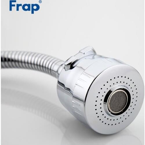 Frap New Kitchen Faucet Pull-out Spray Head Two Ways of Water Outlet with Universal Directions Hose Polished Single Heads F7310