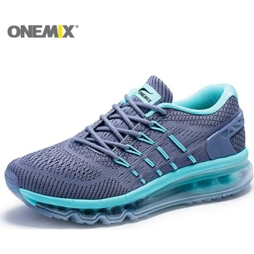 ONEMIX Running Shoes Womens Air Cushion Breathable Mesh Light Non-slip Sports Shoes Fitness Training Walking Damping Sneakers
