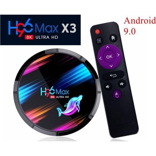 5pcs 8K Smart TV Box H96 Max X3 Android 9.0 Amlogic S905X3 4GB 64GB 2.4G/5G Dual WiFi USB3.0 BT4.0 8K 4K H.265 UHD Media Player