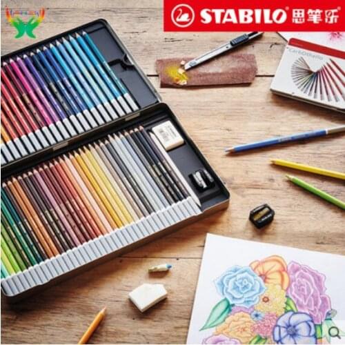 Stabilo 36/60 color Color pastel lead professional hand drawing water soluble color lead pastel pencil sketch hand painted set