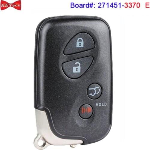 KEYECU for Lexus LX570 2008 2009 2010 2011 2012 2013 Smart Keyless Remote Key Fob 271451-3370 HYQ14AAB