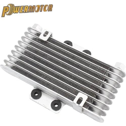 Motorcycle Oil Cooler Oil Engine Radiator Aluminum 125ml Cooling Radiators for 125CC-250CC Motorcycle Dirt Bike ATV