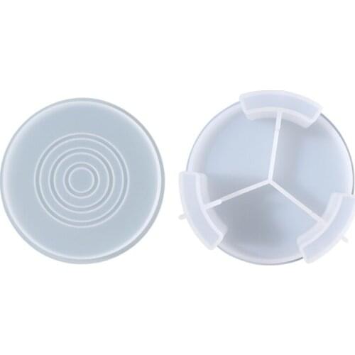 13MC DIY Coaster Epoxy Resin Mold Cup Mat Storage Box Stand Casting Silicone Mould