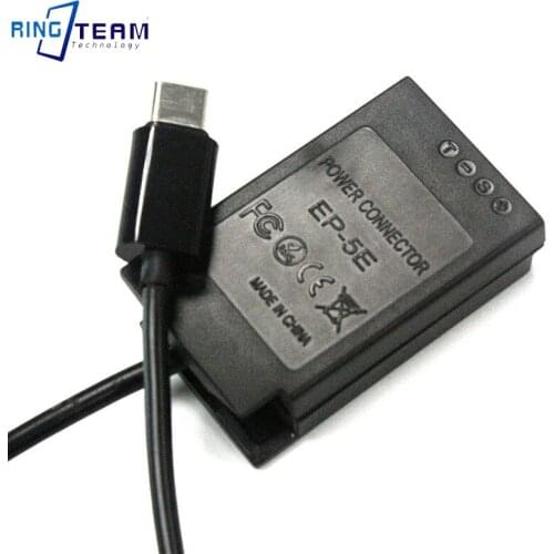 Type C Cable to EN-EL22 Dummy Battery EP-5E DC Coupler for 1 J4 S2 1J4 1S2 Digital Cameras And More Models