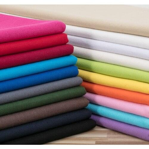 Canvas Cloth Sofa Fabric Solid Color 100% Cotton Textile for Diy Handmade Sewing Material Curtain Tablecloth Pillow Bag Cloth