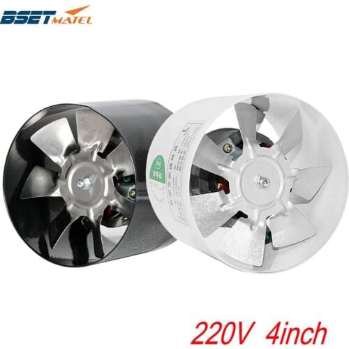 220V 4'' 25W Exhaust Blower Silent Wall Extractor Ventilation Fan Window Bathroom Kitchen Toilet Cooling Vents Ventilator Fan