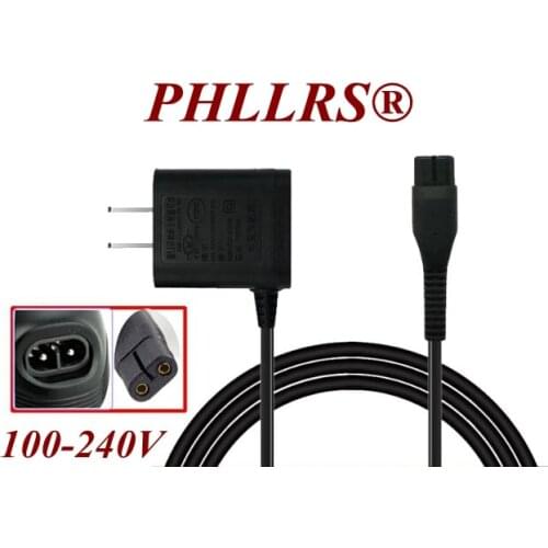 1Pcs A00390 Replace head AC DC Us Plug Charger Power Cord Adapter for Philips shaver For QP2520 QP6510 QP6520 QP220 QP210 QP210