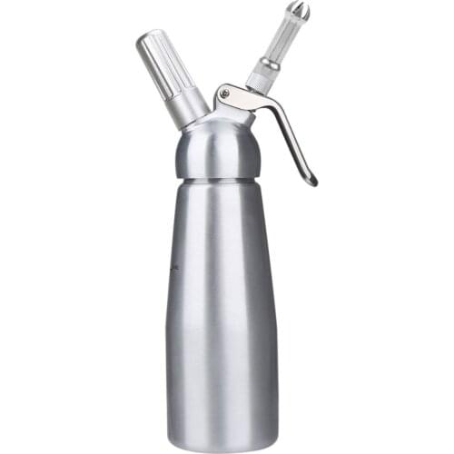 2019 500ml Whole Aluminum Whipped Cream Dispenser Pint Gourmet Whipper Stainless Steel Decorating Nozzles+Plastic Pastry Tube