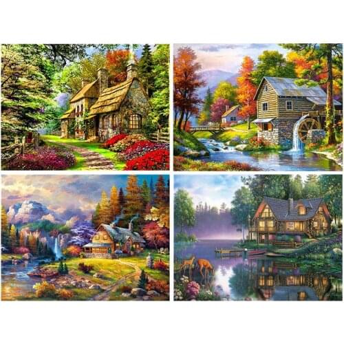 Nabi Round dill Diamond Mosaic Diamond Painting Diamond embroidery 5d diy Full Square landscape diamant painting new arrivals