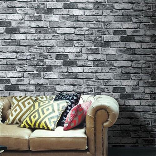 BeibehangShabby Brick Vinyl Wallpaper roll Brick Stone Realistic papel de parede for home background wall paper for walls 3 d