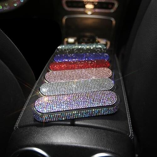 Shiny Diamond Crystal Car Styling Temporary Parking Card Sparking Luxury Phone Number Card Plate Car accessories
