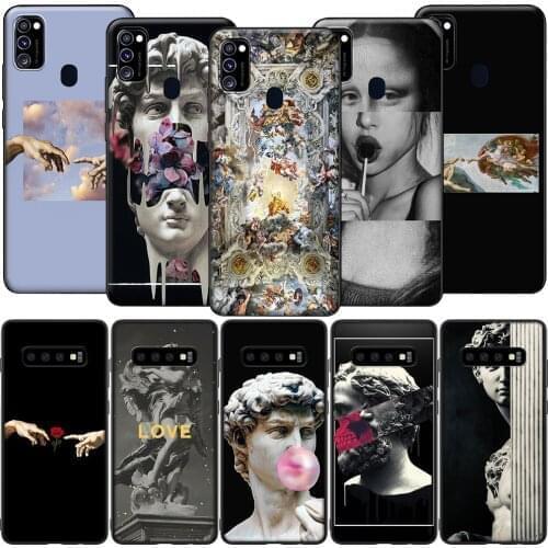 GX137 Michelangelo Art Statue Aesthetic Case for Galaxy Note 8 9 10 20 Ultra J2 J5 J4 J6 Plus J7 Prime Duo J730 Pro Core J8 Lite
