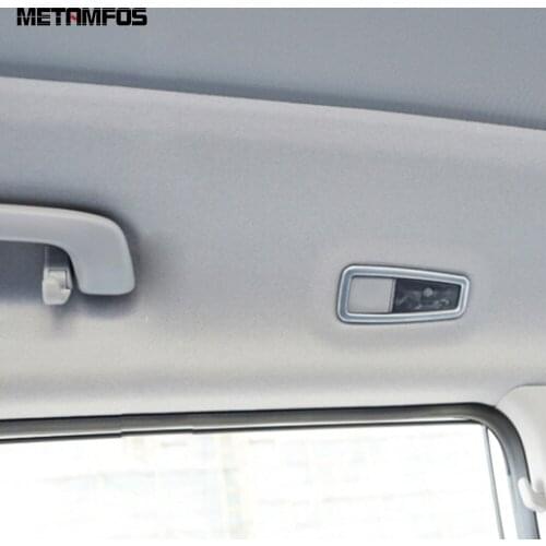 For Hyundai Tucson 2015-2017 2018 2019 2020 Carbon Fiber Reading Light Lamp Cover Trim Decoration Frame Interior Car Accessories