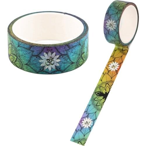 Flyingbee 15mmX5m Yoga Painting Washi Tape Set Adhesive Tape Decoration Sticker Scrapbooking Diary Tape Stationery Supply X2173