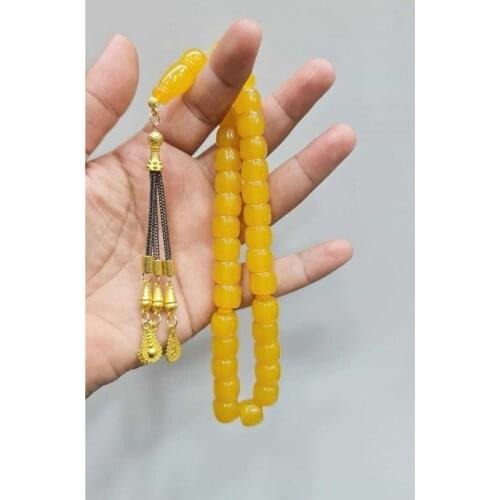 Islamic Tasbih Muslim Rosary Beads 33 Prayer Rosary For Men Bracelet For Men Accessory amber oltu amber stone Handmade Turkey