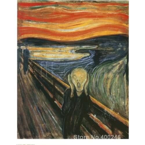 Art gallery The Scream by Edvard Munch oil on canvas Handmade High quality