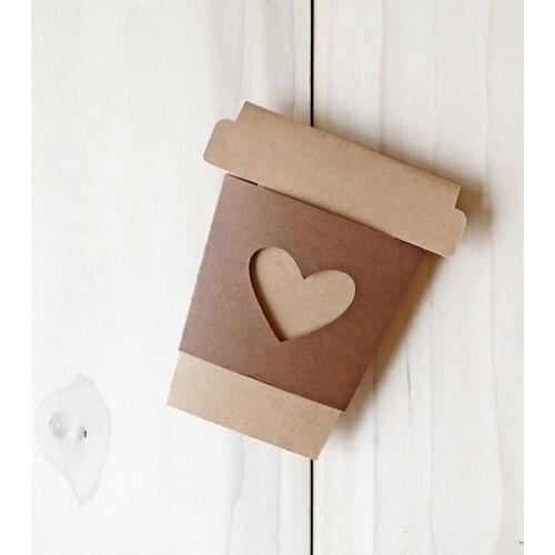 Coffee Cup Metal Cutting Dies Stencil Scrapbooking DIY Album Stamp Paper Card G32A